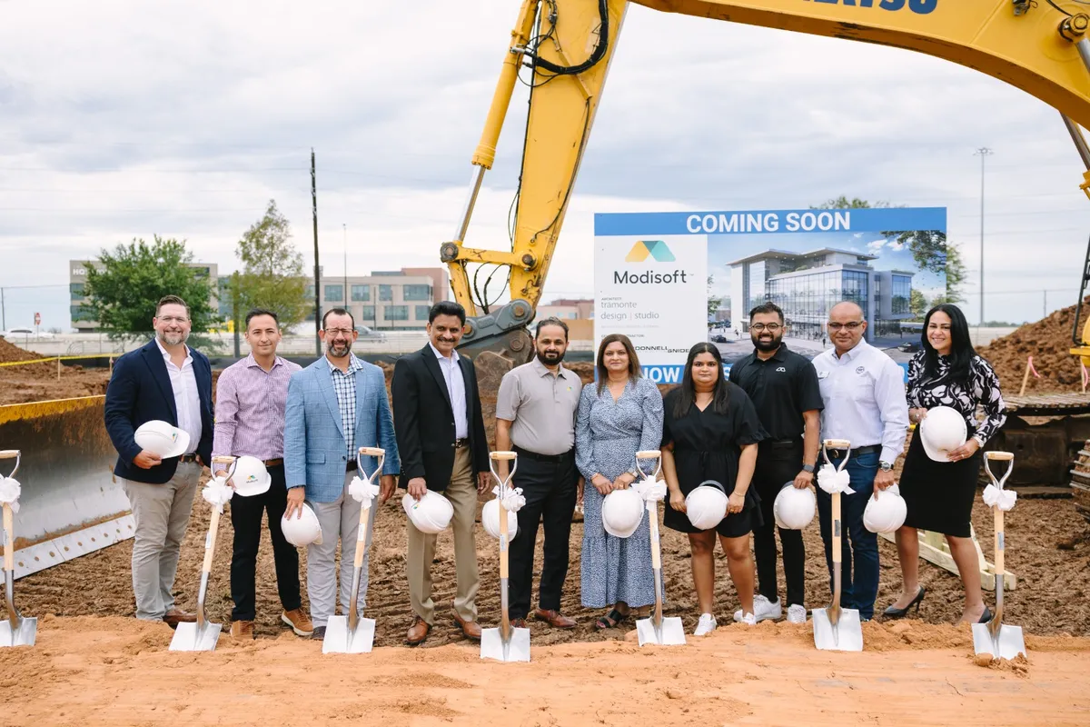 The Modi Capital team at a development site